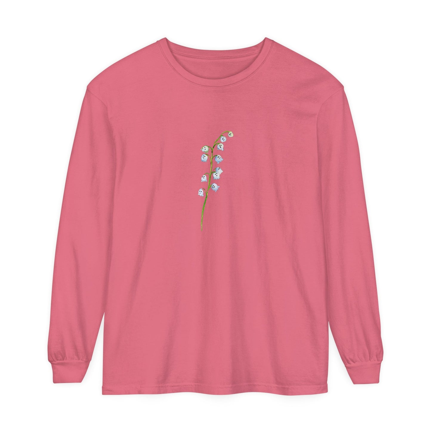 Single Lily of Valley Ghost Unisex Long Sleeve T-Shirt - Witcheasy