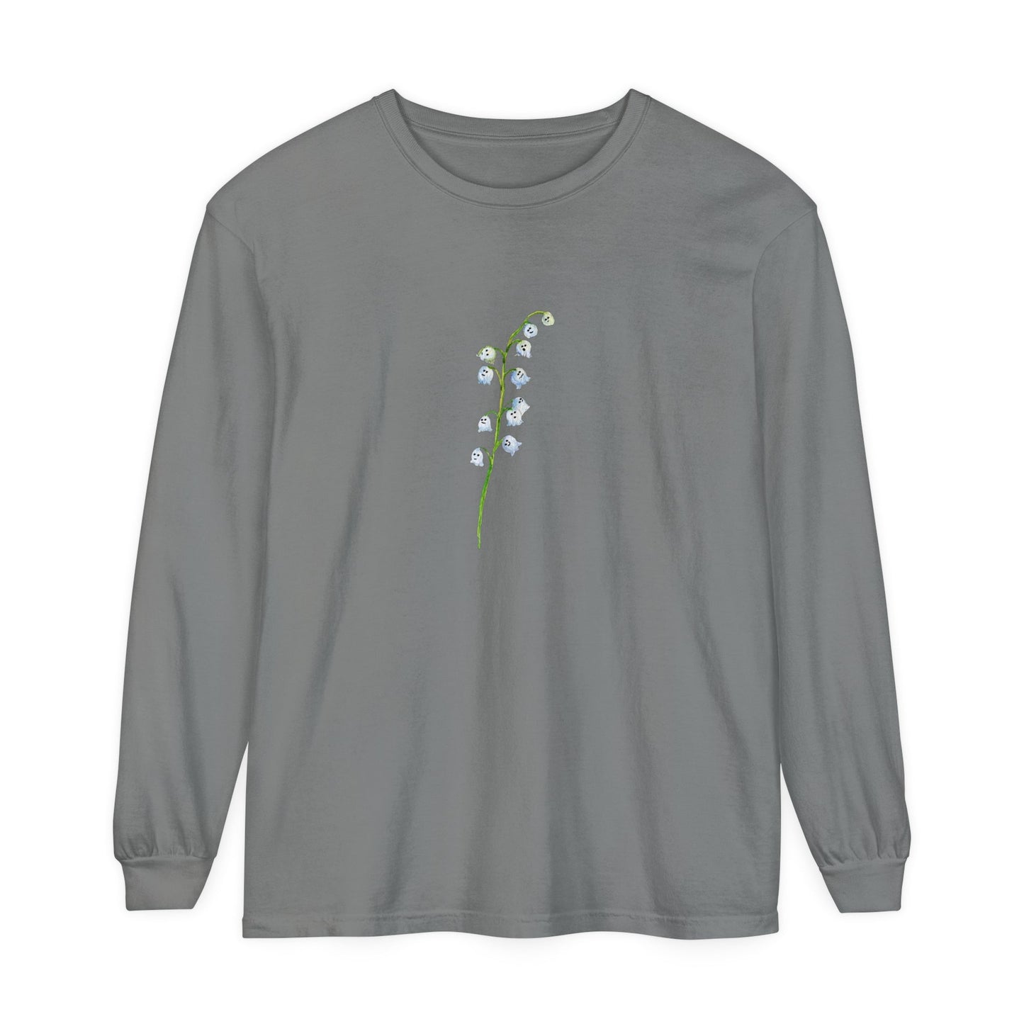 Single Lily of Valley Ghost Unisex Long Sleeve T-Shirt - Witcheasy