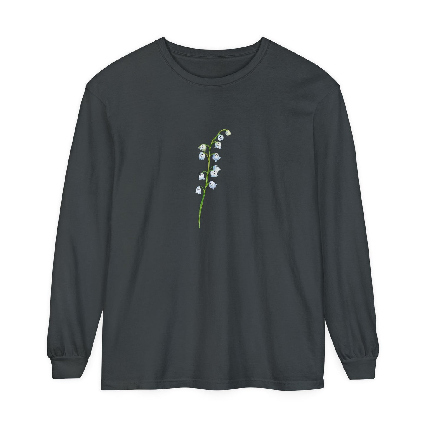 Single Lily of Valley Ghost Unisex Long Sleeve T-Shirt - Witcheasy