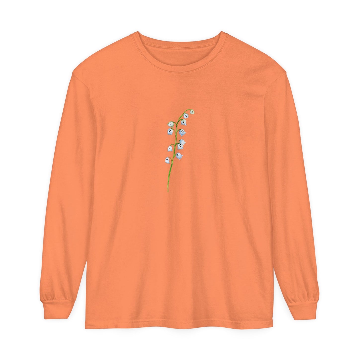 Single Lily of Valley Ghost Unisex Long Sleeve T-Shirt - Witcheasy