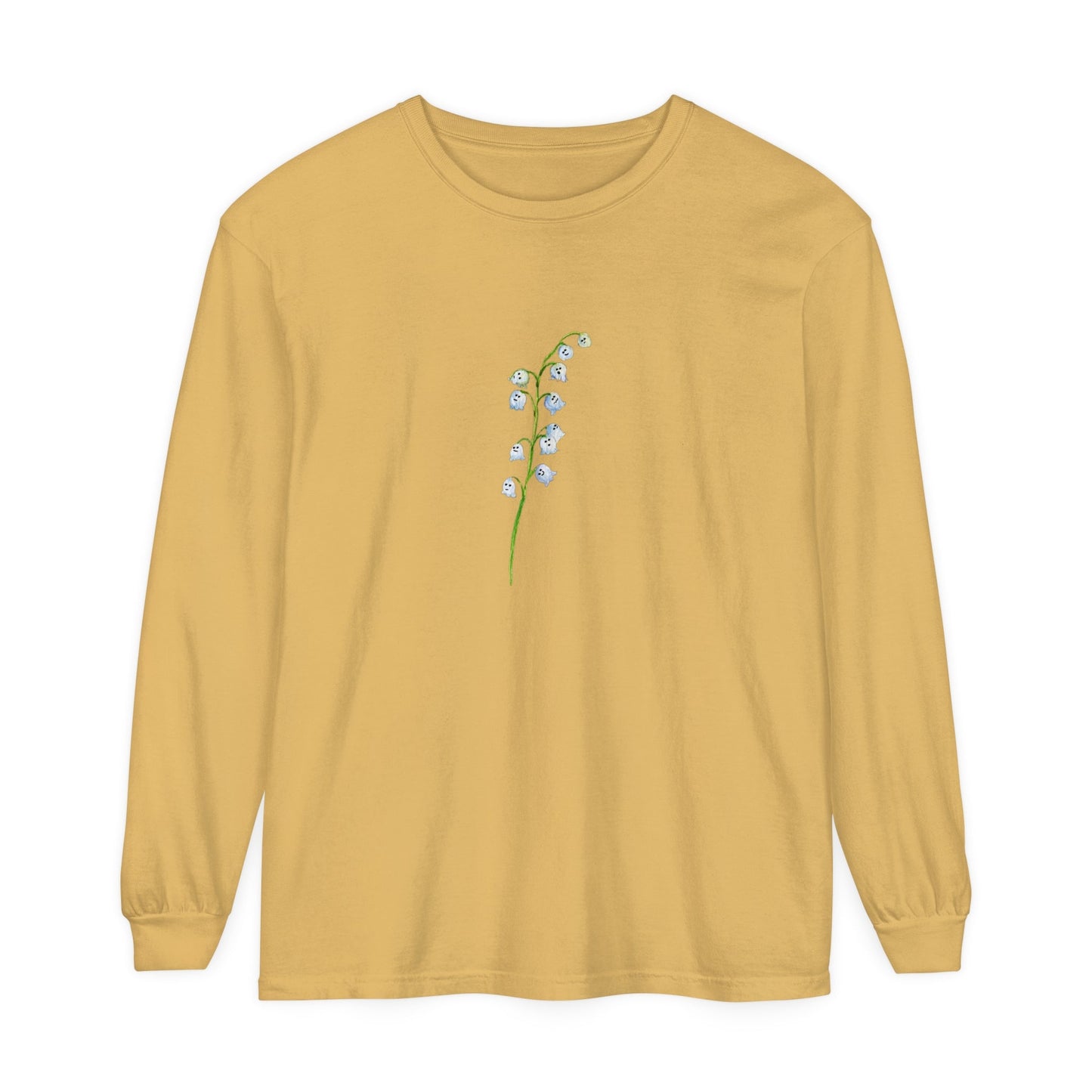 Single Lily of Valley Ghost Unisex Long Sleeve T-Shirt - Witcheasy