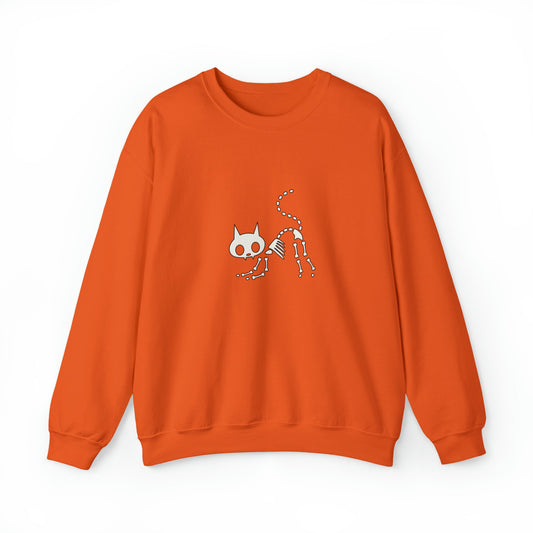 Skeleton Kitty Unisex Crewneck Sweatshirt - Witcheasy