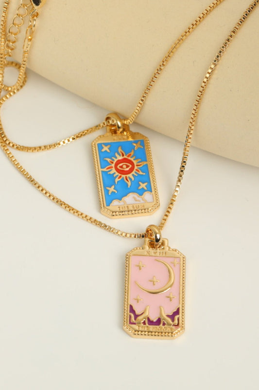 Tarot Card Pendant Copper Necklace - Witcheasy