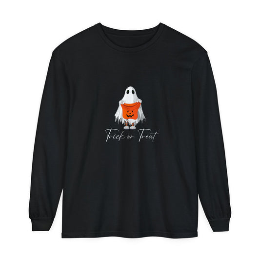 Trick or Treat Ghost Unisex Long Sleeve T-Shirt - Witcheasy