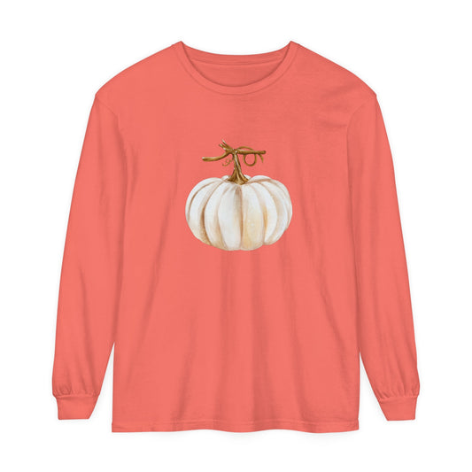 White Pumpkin Unisex Long Sleeve T-Shirt - Witcheasy