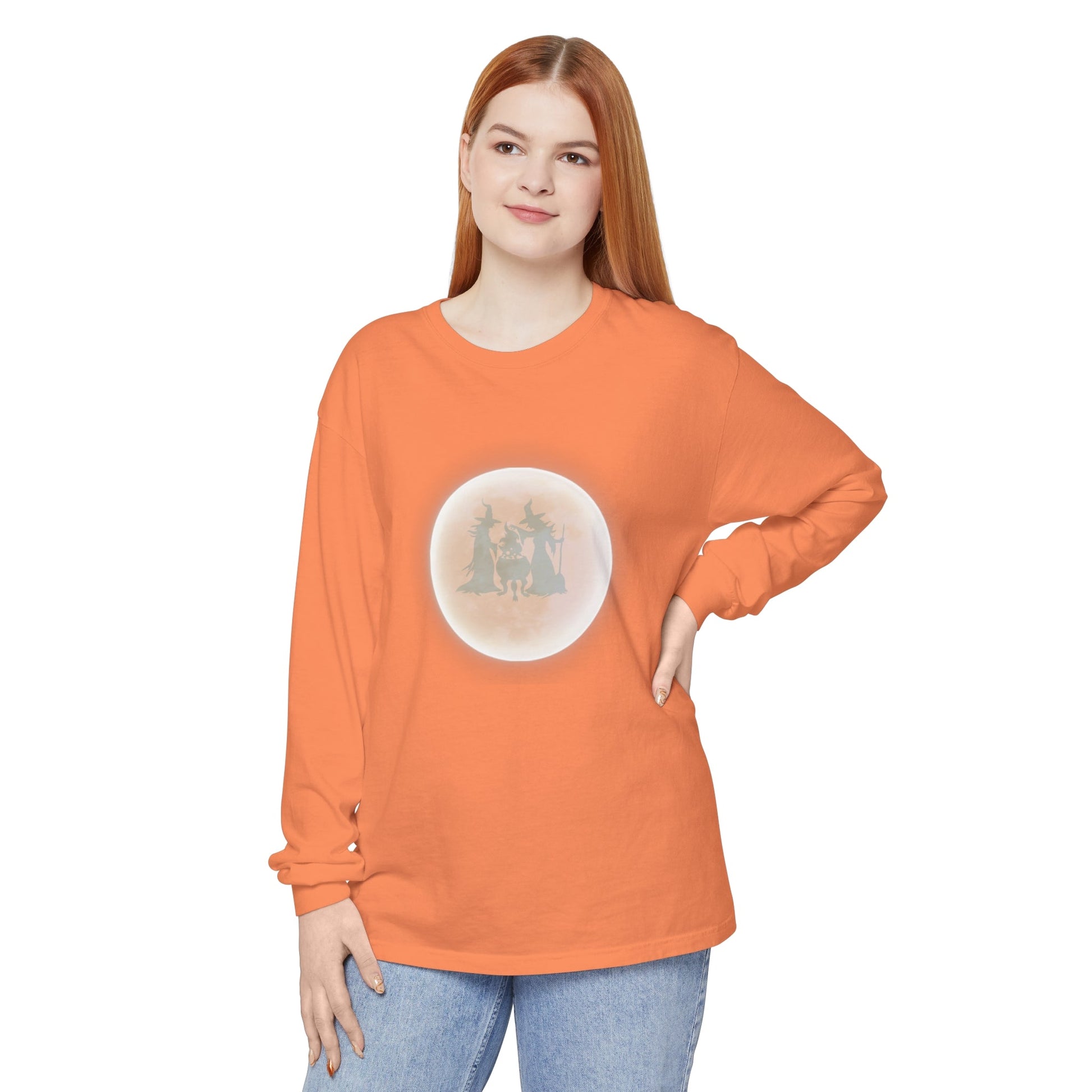 Witches in Full Moon Unisex Long Sleeve T-Shirt - Witcheasy