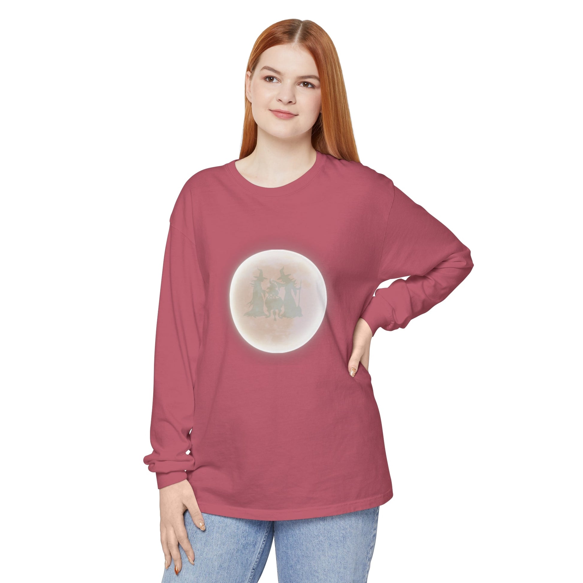 Witches in Full Moon Unisex Long Sleeve T-Shirt - Witcheasy